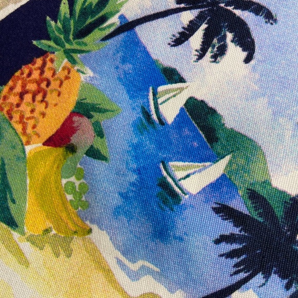 Talbots Tropical Print Cotton Blend Skirt 6 - Picture 5 of 9